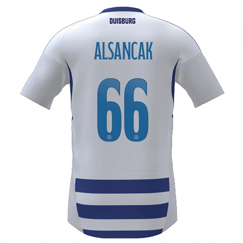 Danxen Børn Duygu Alsancak #66 Hvid Blå Hjemmebane Spillertrøjer 2025/26 Trøje T-Shirt