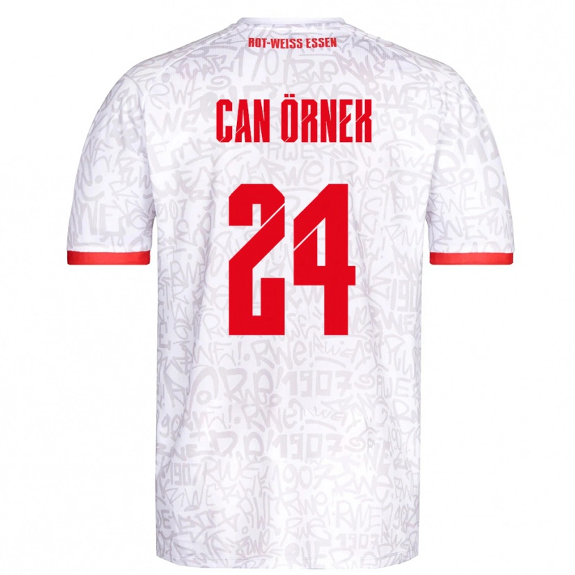 Danxen Børn Eray Can Örnek #24 Hvid Rød Hjemmebane Spillertrøjer 2025/26 Trøje T-Shirt