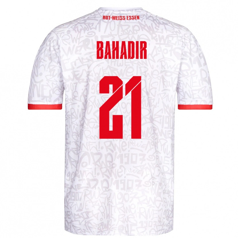 Danxen Børn Burak Bahadir #21 Hvid Rød Hjemmebane Spillertrøjer 2025/26 Trøje T-Shirt