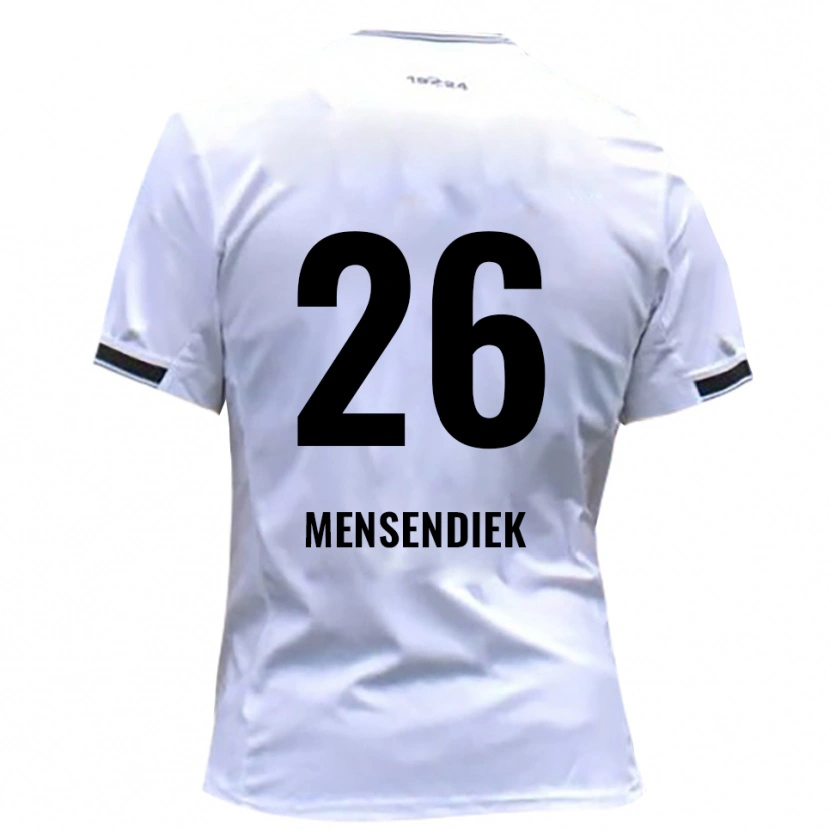 Danxen Børn Luis Mensendiek #26 Hvid Rød Hjemmebane Spillertrøjer 2025/26 Trøje T-Shirt