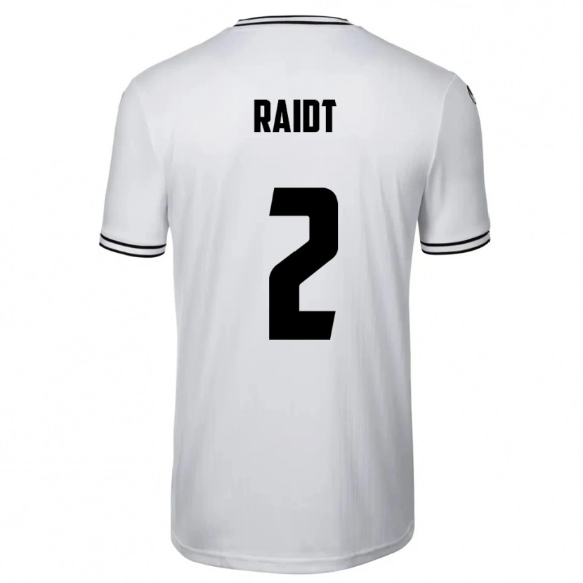 Danxen Børn Bodie Raidt #2 Hvid Sort Hjemmebane Spillertrøjer 2025/26 Trøje T-Shirt