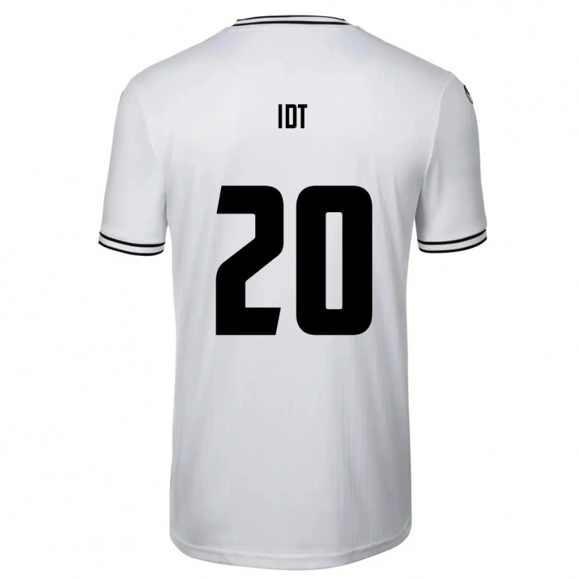 Danxen Børn David Idt #20 Hvid Sort Hjemmebane Spillertrøjer 2025/26 Trøje T-Shirt