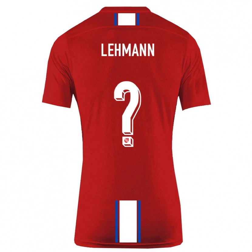 Danxen Børn Tom Lehmann #0 Rød Hvid Hjemmebane Spillertrøjer 2025/26 Trøje T-Shirt