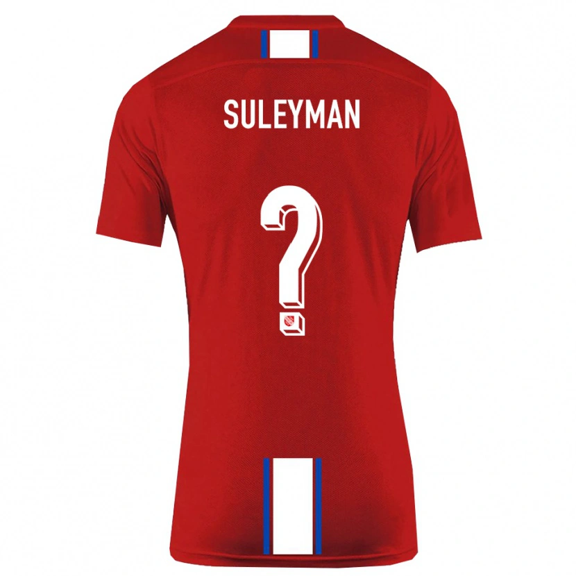 Danxen Børn Dildar-Diego Suleyman #0 Rød Hvid Hjemmebane Spillertrøjer 2025/26 Trøje T-Shirt
