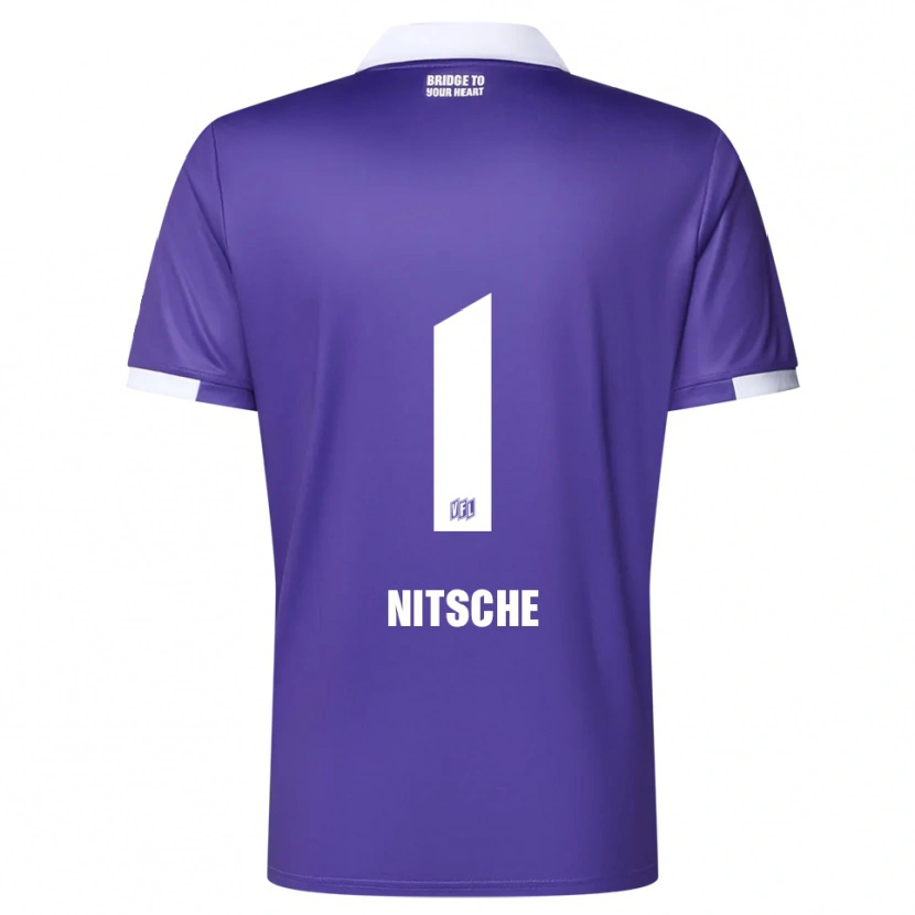 Danxen Børn Till Nitsche #1 Lilla Hvid Hjemmebane Spillertrøjer 2025/26 Trøje T-Shirt