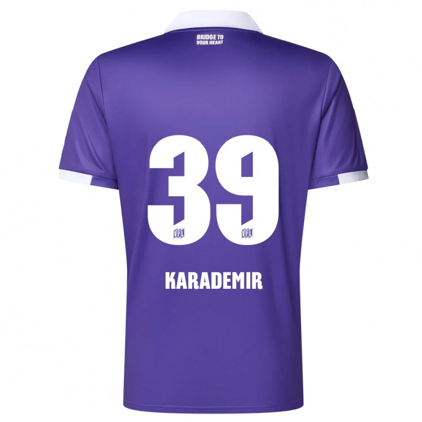 Danxen Børn Yiğit Karademir #39 Lilla Hvid Hjemmebane Spillertrøjer 2025/26 Trøje T-Shirt