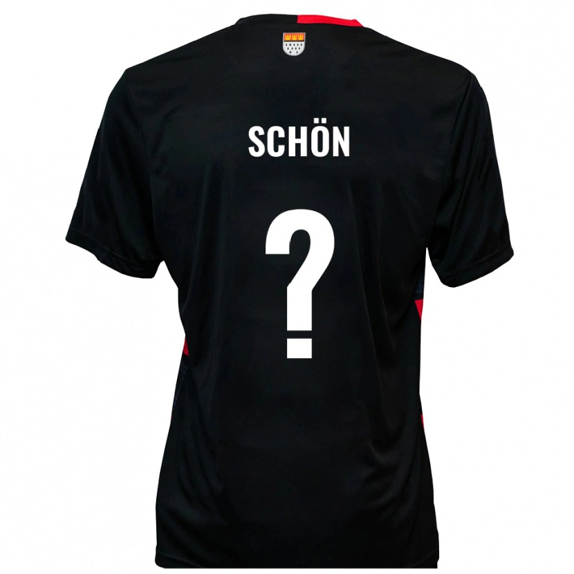 Danxen Børn Ines Schön #0 Sort Rød Hjemmebane Spillertrøjer 2025/26 Trøje T-Shirt