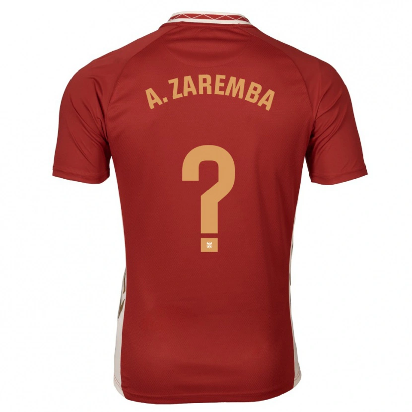 Danxen Børn Aleksandra Zaremba Kupiec #0 Burgundy Guld Udebane Spillertrøjer 2025/26 Trøje T-Shirt