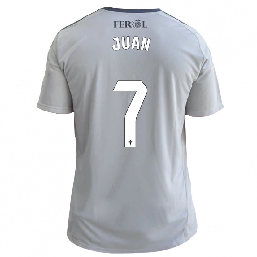 Danxen Børn Álvaro Juan #7 Grå Sølv Udebane Spillertrøjer 2025/26 Trøje T-Shirt
