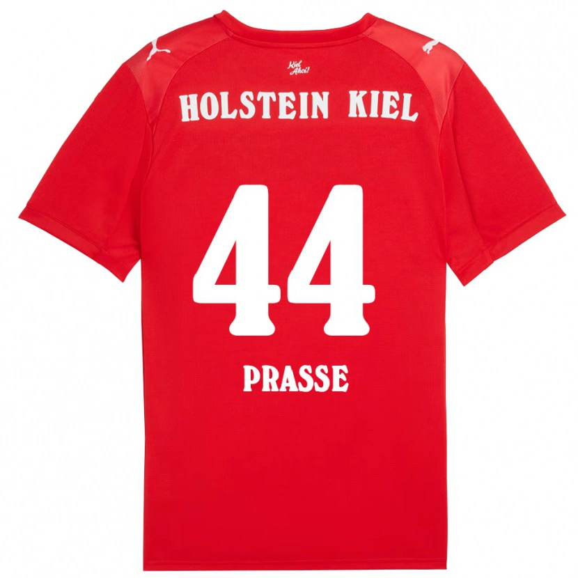 Danxen Børn Luca Prasse #44 Rød Blå Udebane Spillertrøjer 2025/26 Trøje T-Shirt