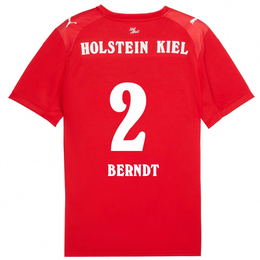 Danxen Børn Delf Berndt #2 Rød Blå Udebane Spillertrøjer 2025/26 Trøje T-Shirt
