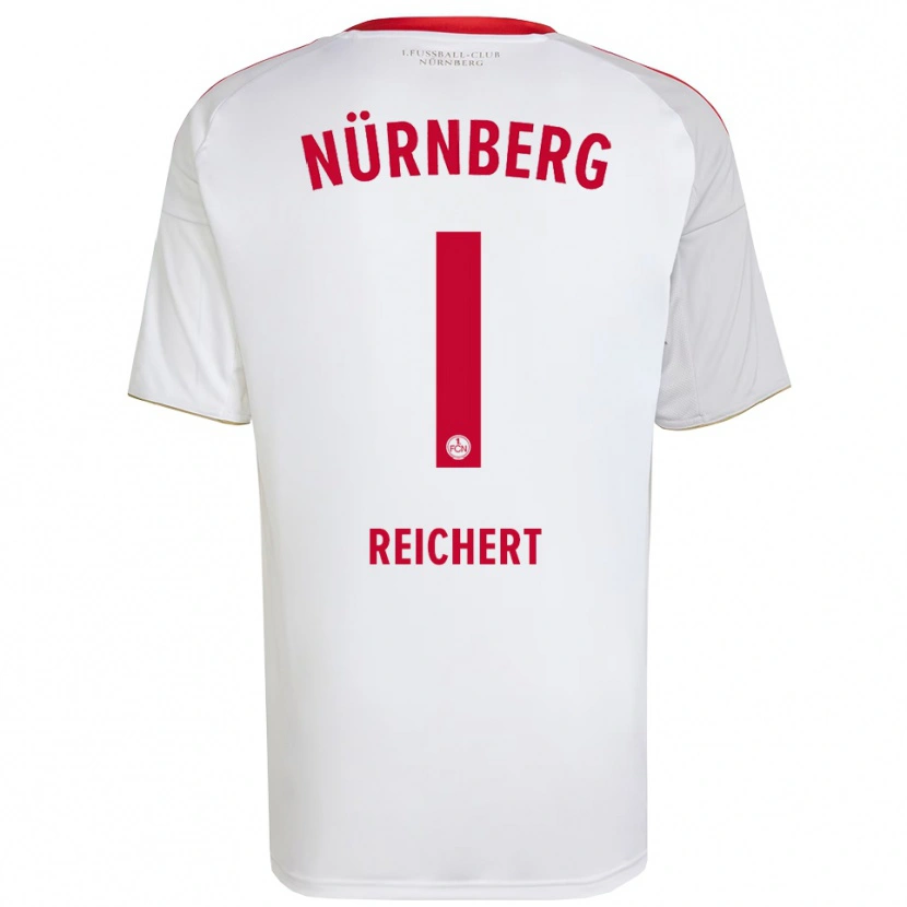 Danxen Børn Jan Reichert #1 Hvid Rød Udebane Spillertrøjer 2025/26 Trøje T-Shirt