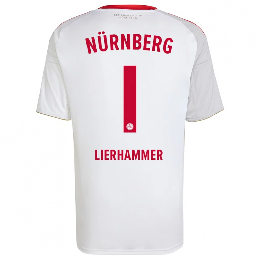 Danxen Børn Tim Lierhammer #1 Hvid Rød Udebane Spillertrøjer 2025/26 Trøje T-Shirt