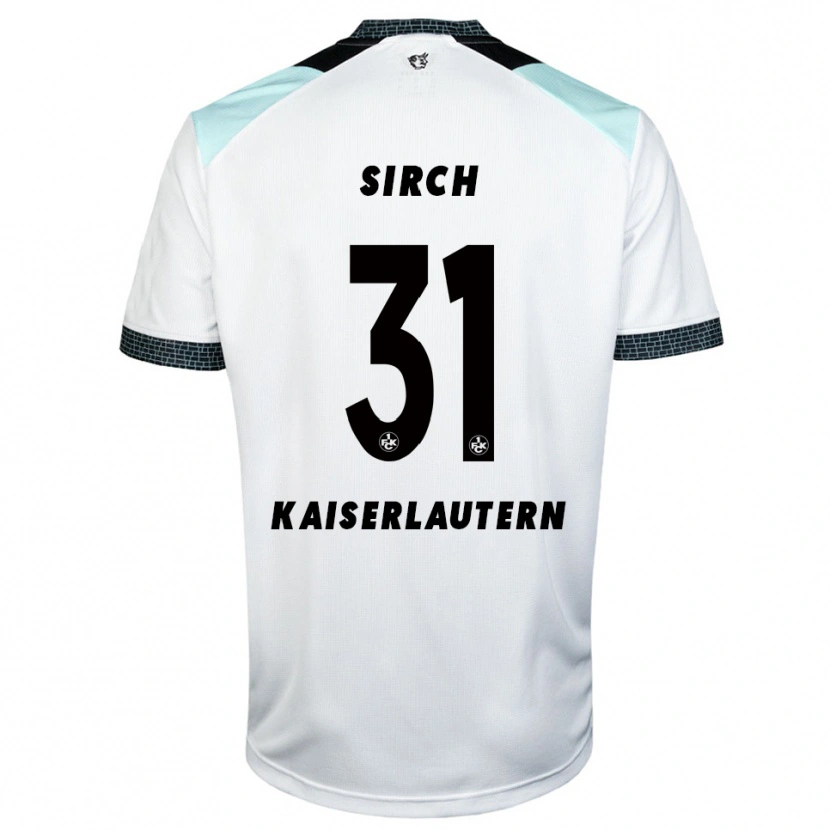 Danxen Børn Luca Sirch #31 Hvid Sort Udebane Spillertrøjer 2025/26 Trøje T-Shirt