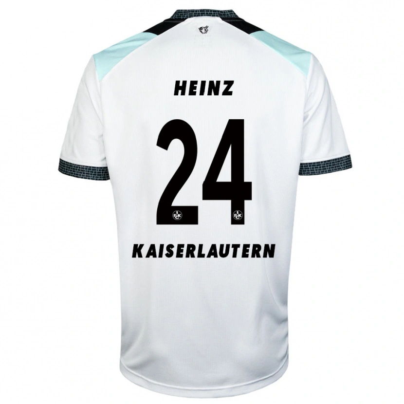 Danxen Børn Matteo Heinz #24 Hvid Sort Udebane Spillertrøjer 2025/26 Trøje T-Shirt
