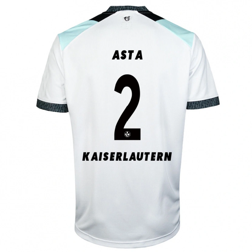 Danxen Børn Simon Asta #2 Hvid Sort Udebane Spillertrøjer 2025/26 Trøje T-Shirt