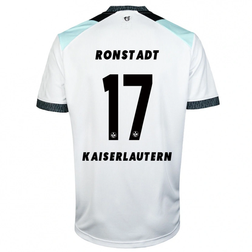 Danxen Børn Frank Ronstadt #17 Hvid Sort Udebane Spillertrøjer 2025/26 Trøje T-Shirt