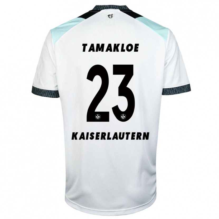 Danxen Børn Newton Tamakloe #23 Hvid Sort Udebane Spillertrøjer 2025/26 Trøje T-Shirt