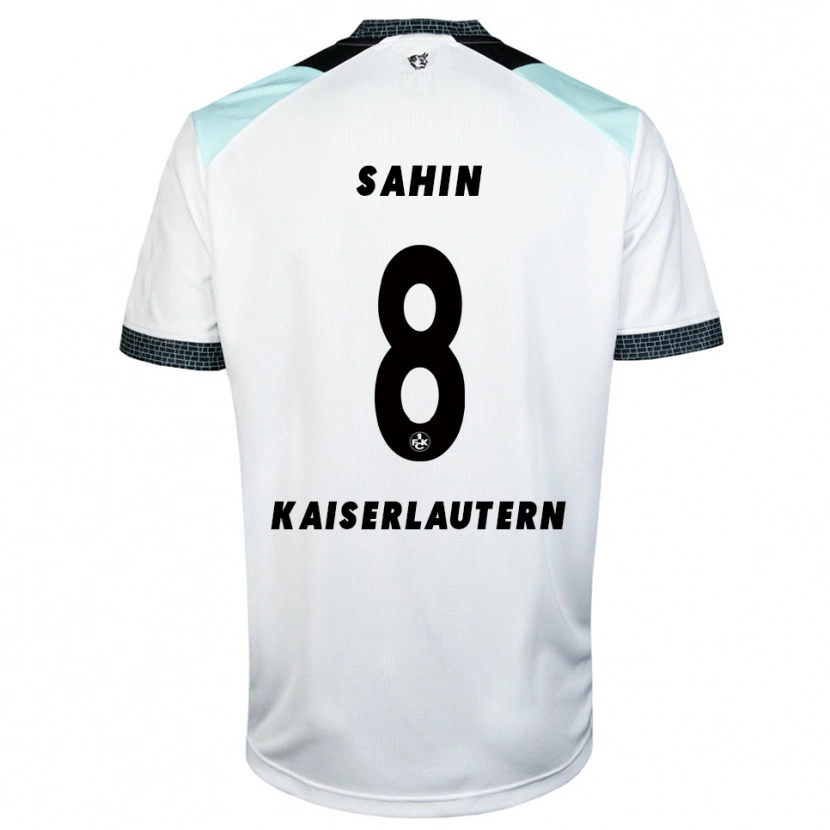Danxen Børn Semih Sahin #8 Hvid Sort Udebane Spillertrøjer 2025/26 Trøje T-Shirt