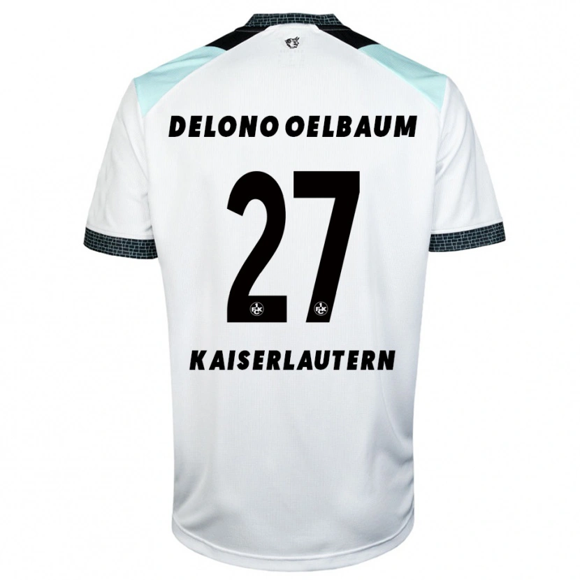 Danxen Børn Kenny Delono Oelbaum #27 Hvid Sort Udebane Spillertrøjer 2025/26 Trøje T-Shirt