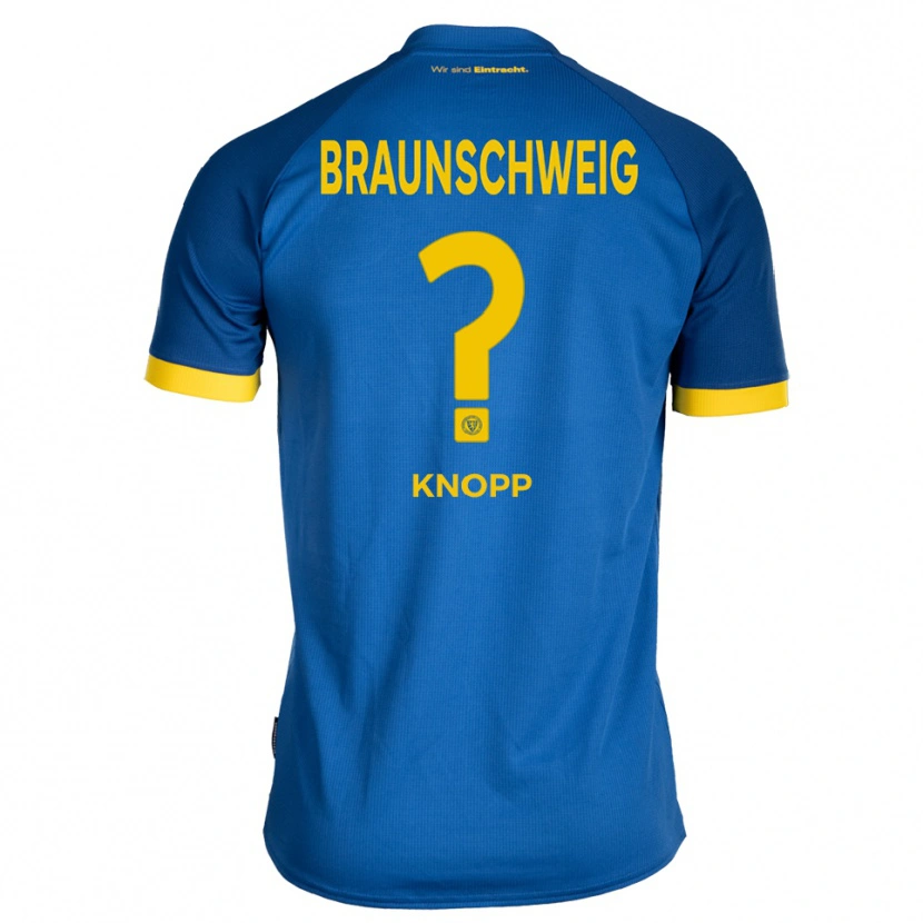 Danxen Børn Franziska Knopp #0 Kongeblå Gul Udebane Spillertrøjer 2025/26 Trøje T-Shirt