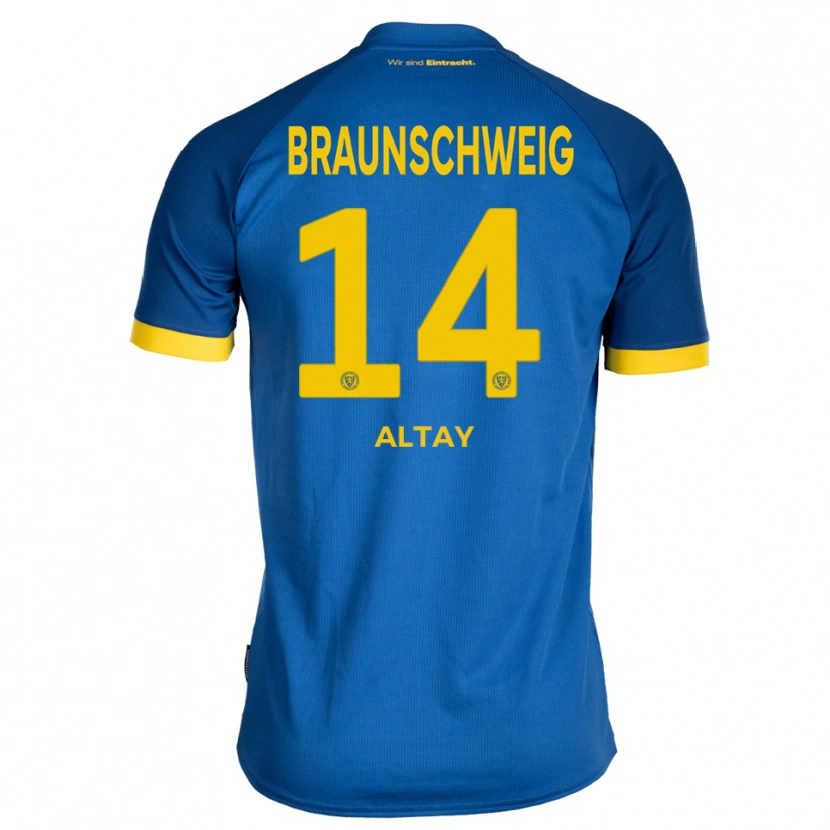 Danxen Børn Ali Altay #14 Kongeblå Gul Udebane Spillertrøjer 2025/26 Trøje T-Shirt