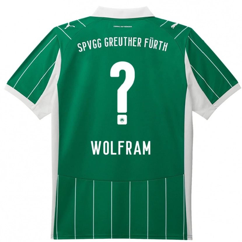 Danxen Børn Ann-Kathrin Wolfram #0 Grøn Hvid Udebane Spillertrøjer 2025/26 Trøje T-Shirt