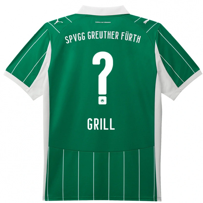 Danxen Børn Elena Grill #0 Grøn Hvid Udebane Spillertrøjer 2025/26 Trøje T-Shirt