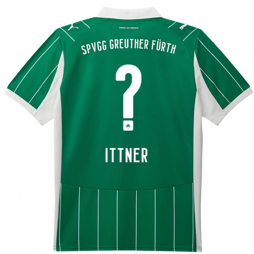Danxen Børn Jasmin Ittner #0 Grøn Hvid Udebane Spillertrøjer 2025/26 Trøje T-Shirt