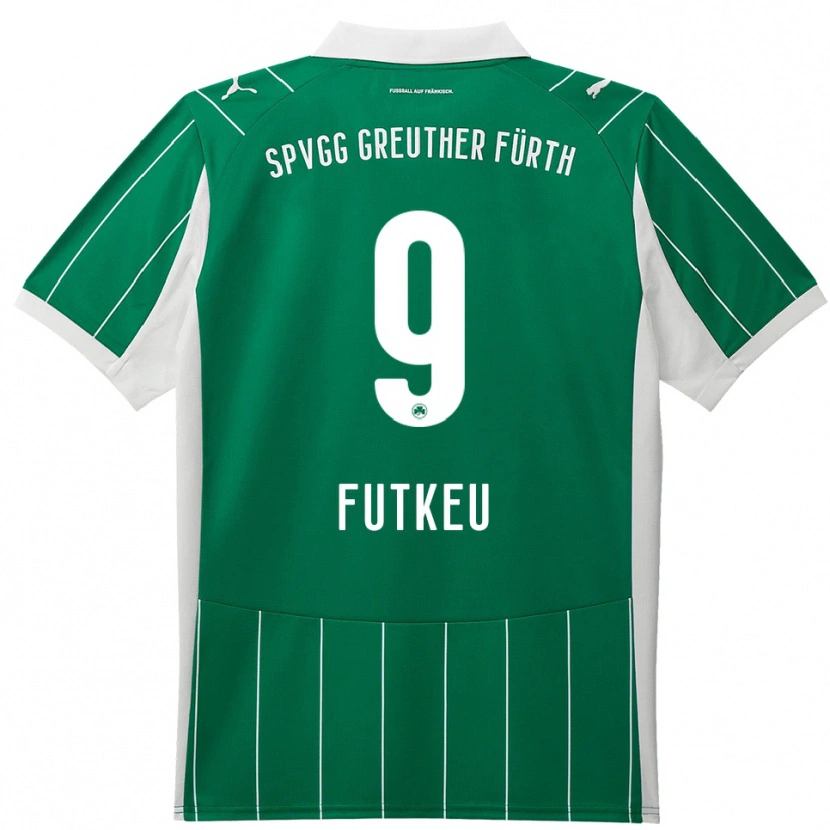Danxen Børn Noel Futkeu #9 Grøn Hvid Udebane Spillertrøjer 2025/26 Trøje T-Shirt
