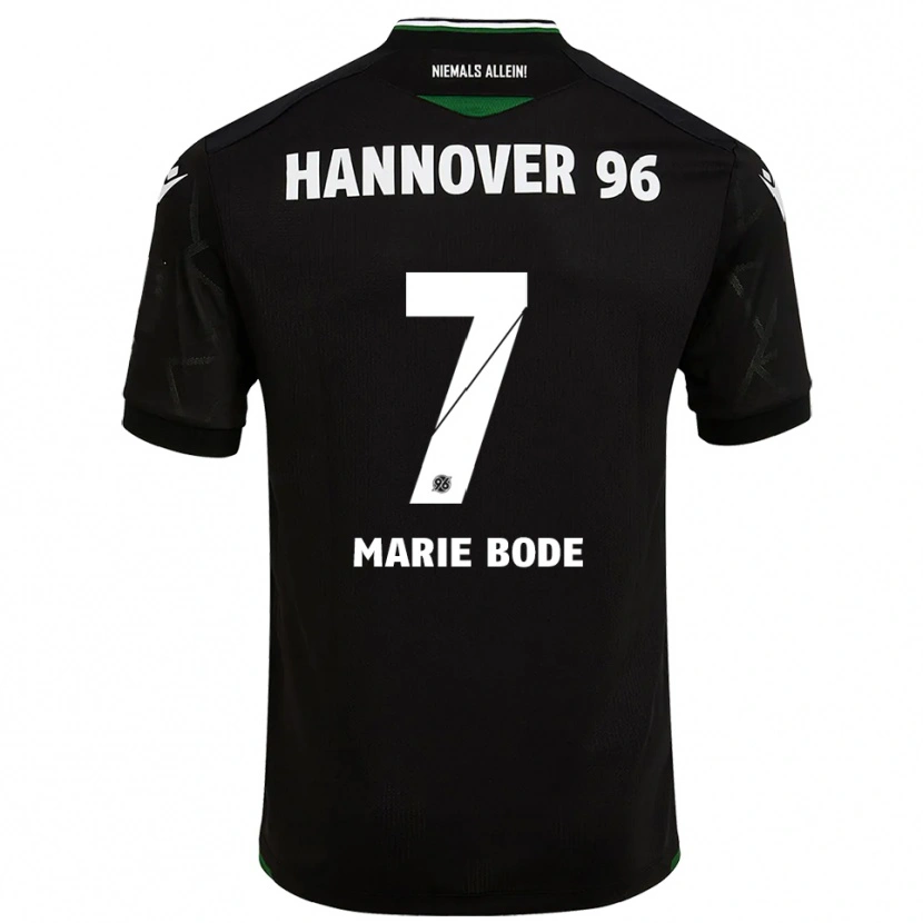 Danxen Børn Bente Marie Bode #7 Sort Grøn Udebane Spillertrøjer 2025/26 Trøje T-Shirt