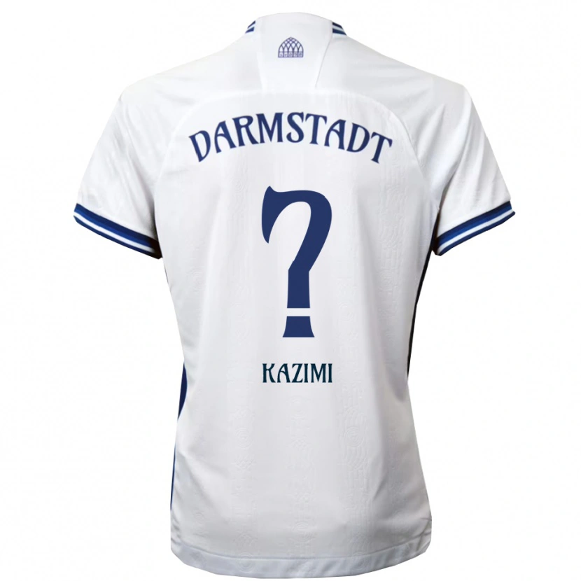 Danxen Børn Yasin Kazimi #0 Hvid Blå Udebane Spillertrøjer 2025/26 Trøje T-Shirt