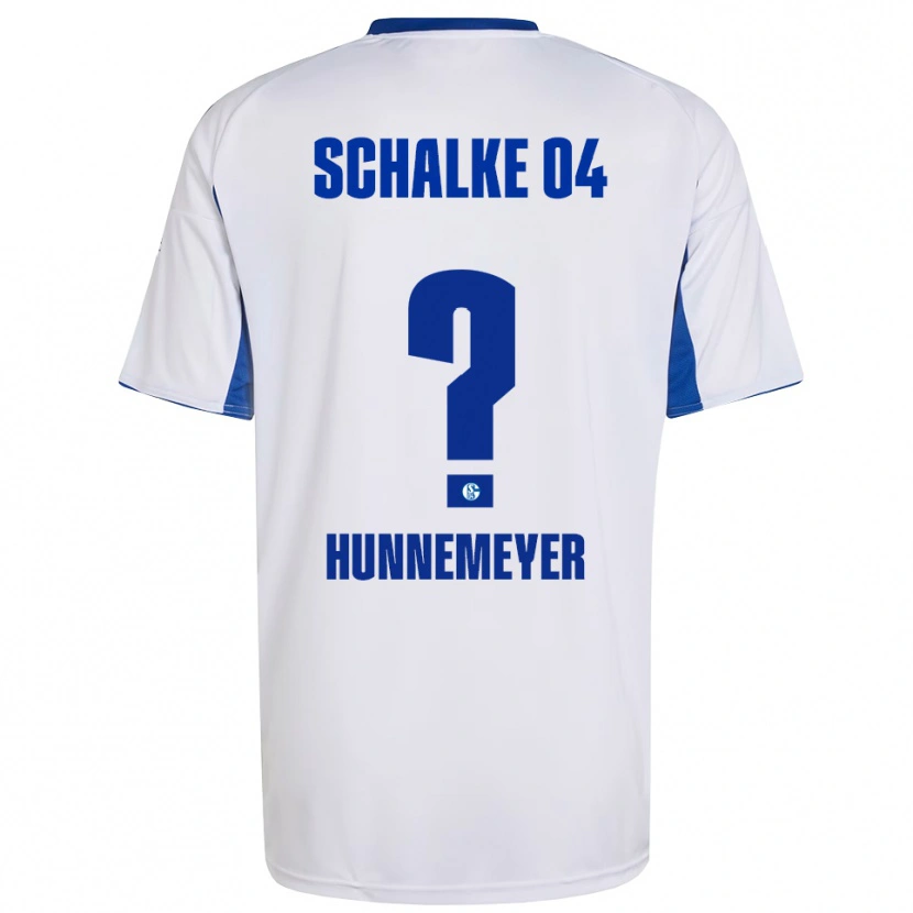 Danxen Børn Maja Hünnemeyer #0 Hvid Blå Udebane Spillertrøjer 2025/26 Trøje T-Shirt