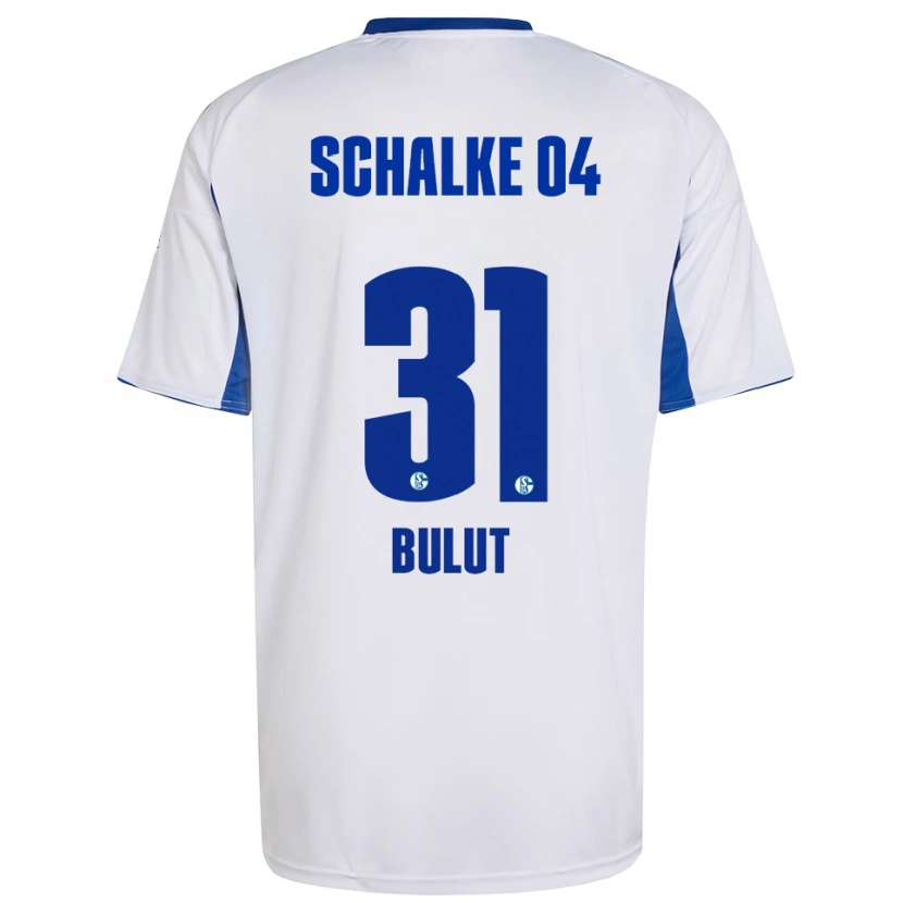 Danxen Børn Taylan Bulut #31 Hvid Blå Udebane Spillertrøjer 2025/26 Trøje T-Shirt