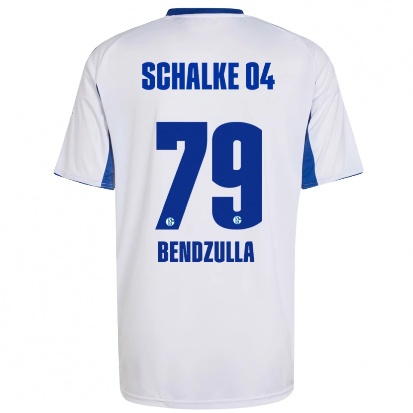 Danxen Børn Leonie Bendzulla #79 Hvid Blå Udebane Spillertrøjer 2025/26 Trøje T-Shirt