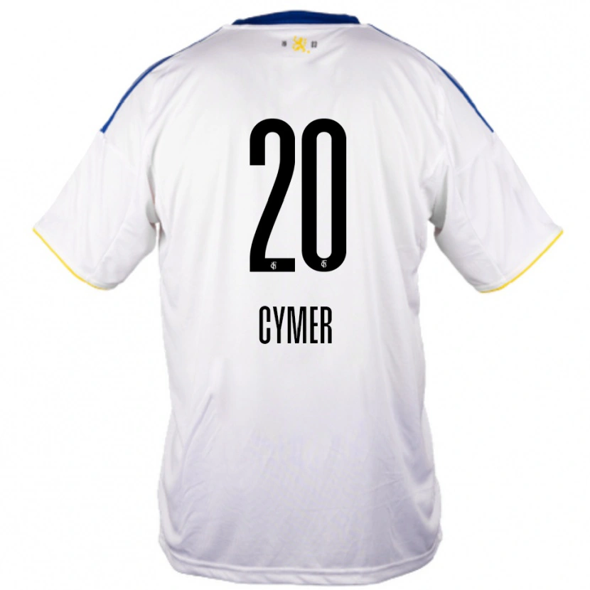 Danxen Børn Ricco Cymer #20 Hvid Blå Gul Udebane Spillertrøjer 2025/26 Trøje T-Shirt