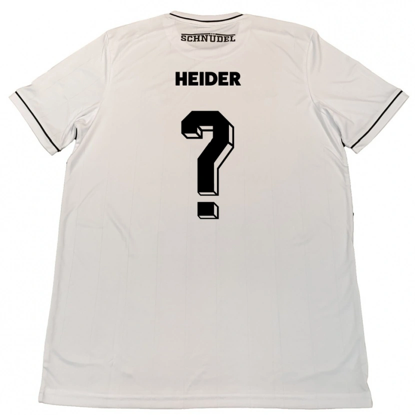 Danxen Børn Antonia Heider #0 Hvid Sort Udebane Spillertrøjer 2025/26 Trøje T-Shirt