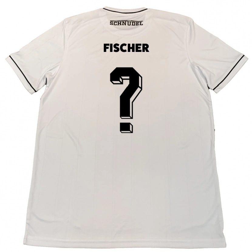 Danxen Børn Anne Fischer #0 Hvid Sort Udebane Spillertrøjer 2025/26 Trøje T-Shirt