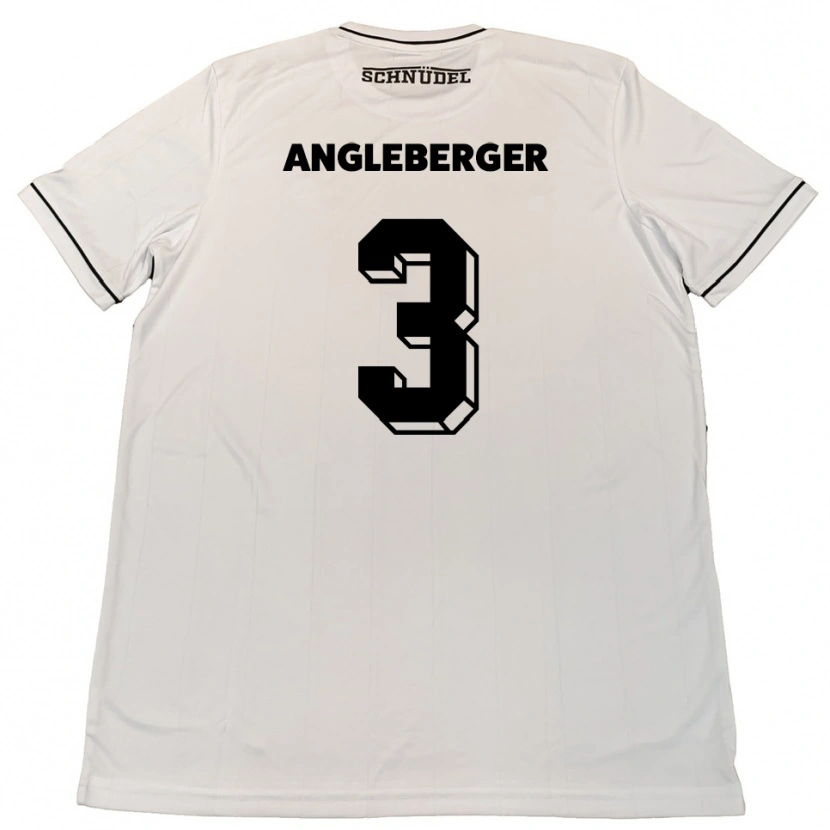Danxen Børn Devin Angleberger #3 Hvid Sort Udebane Spillertrøjer 2025/26 Trøje T-Shirt