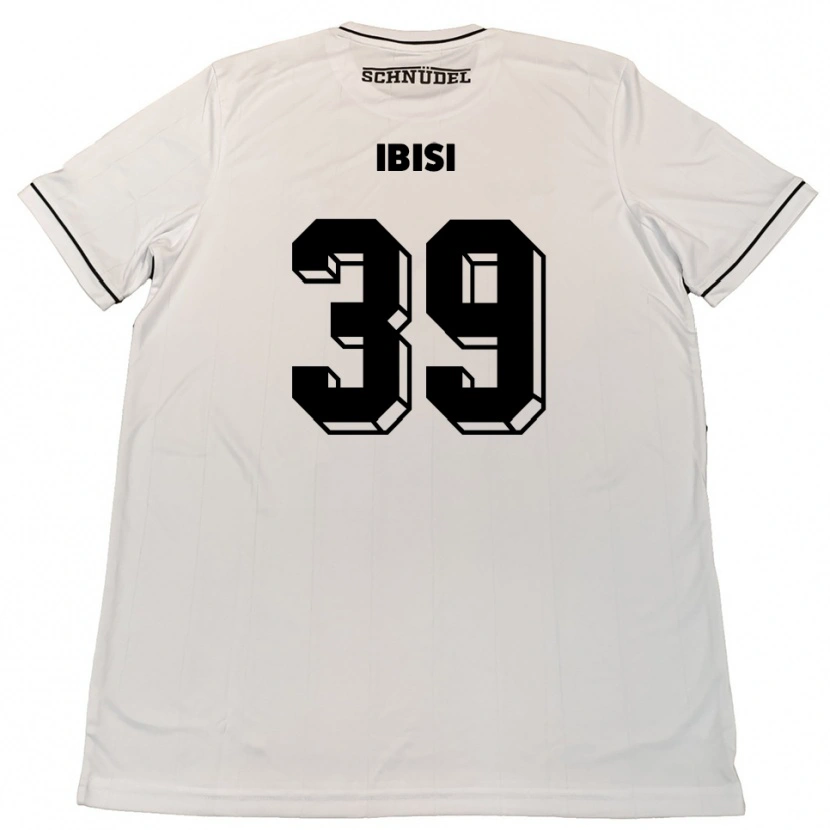 Danxen Børn Altin Ibisi #39 Hvid Sort Udebane Spillertrøjer 2025/26 Trøje T-Shirt
