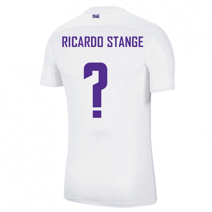 Danxen Børn Andres Ricardo Stange #0 Hvid Grøn Udebane Spillertrøjer 2025/26 Trøje T-Shirt