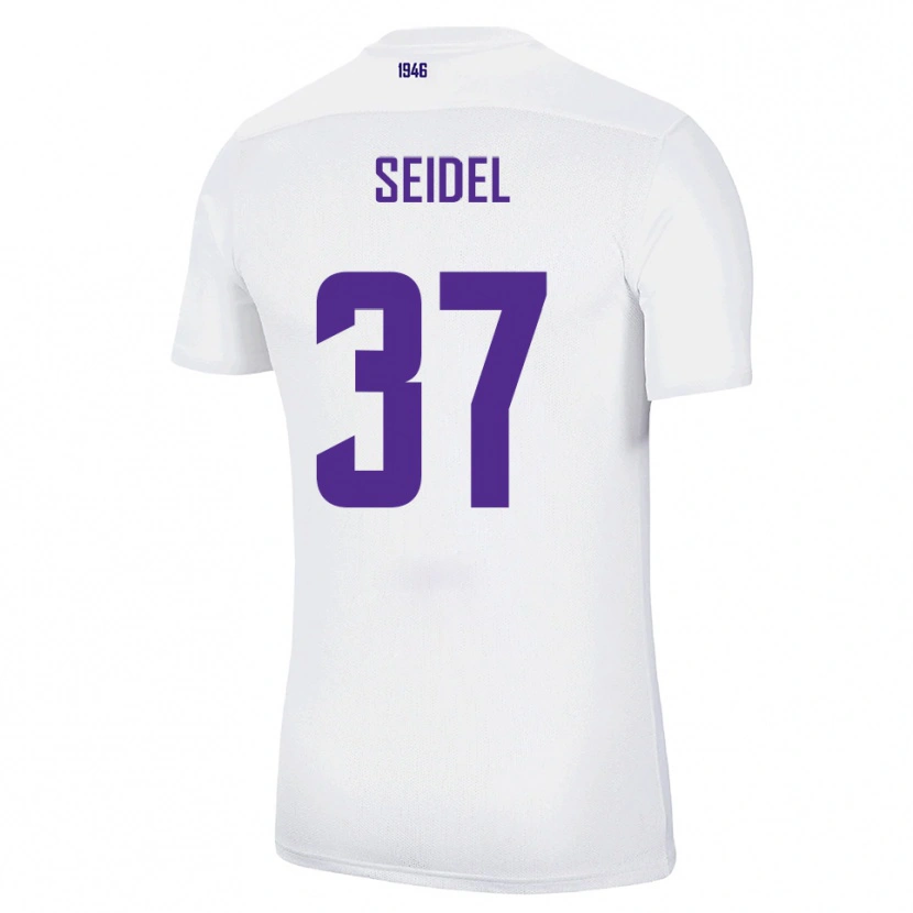 Danxen Børn Paul Seidel #37 Hvid Grøn Udebane Spillertrøjer 2025/26 Trøje T-Shirt