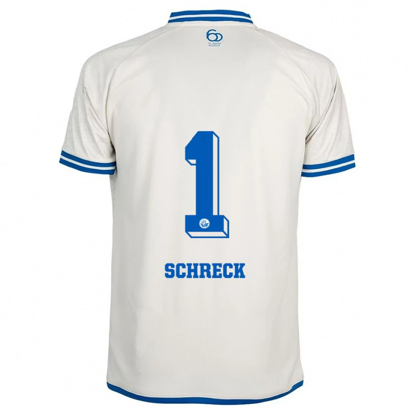 Danxen Børn Til Schreck #1 Hvid Blå Udebane Spillertrøjer 2025/26 Trøje T-Shirt