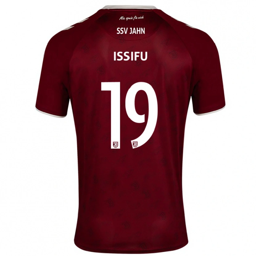 Danxen Børn Hakim Issifu #19 Burgundy Hvid Udebane Spillertrøjer 2025/26 Trøje T-Shirt