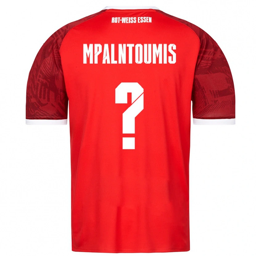 Danxen Børn Ilias Mpalntoumis #0 Rød Burgundy Hvid Udebane Spillertrøjer 2025/26 Trøje T-Shirt