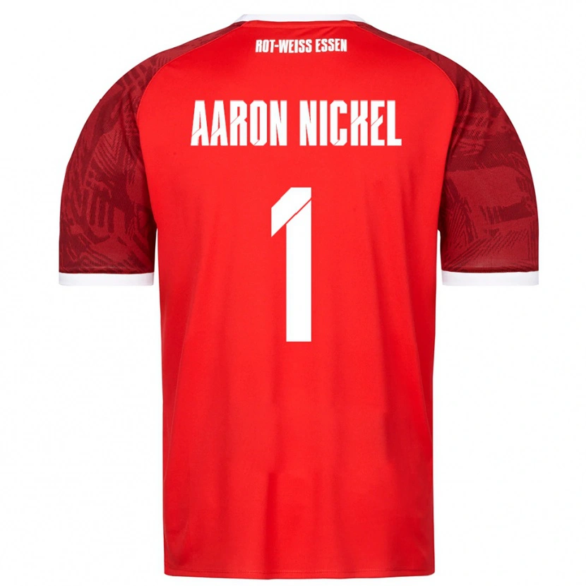 Danxen Børn Arvit Aaron Nickel #1 Rød Burgundy Hvid Udebane Spillertrøjer 2025/26 Trøje T-Shirt