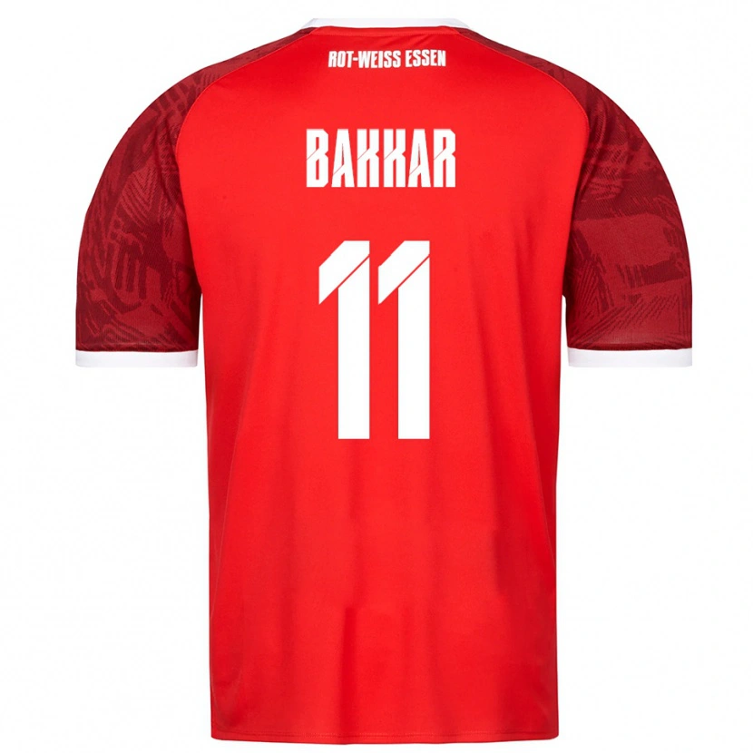 Danxen Børn Baraa Bakkar #11 Rød Burgundy Hvid Udebane Spillertrøjer 2025/26 Trøje T-Shirt