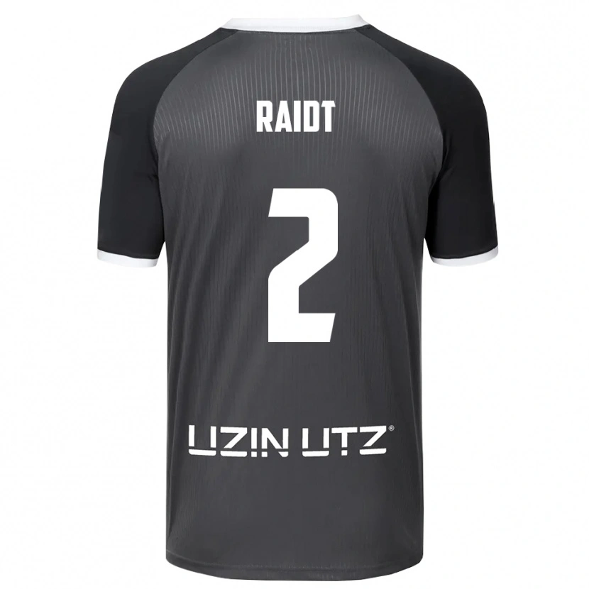 Danxen Børn Bodie Raidt #2 Grå Hvid Udebane Spillertrøjer 2025/26 Trøje T-Shirt
