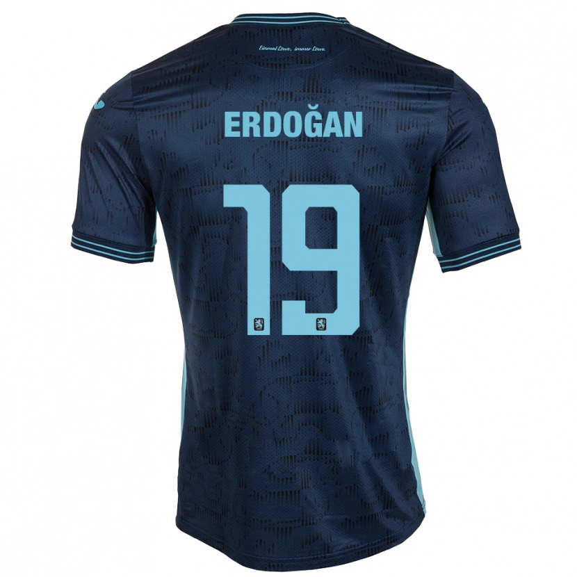 Danxen Børn Emre Erdoğan #19 Royal Blå Udebane Spillertrøjer 2025/26 Trøje T-Shirt