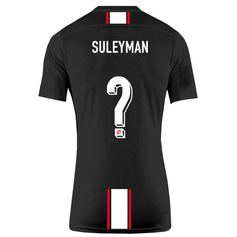 Danxen Børn Dildar-Diego Suleyman #0 Sort Hvid Udebane Spillertrøjer 2025/26 Trøje T-Shirt